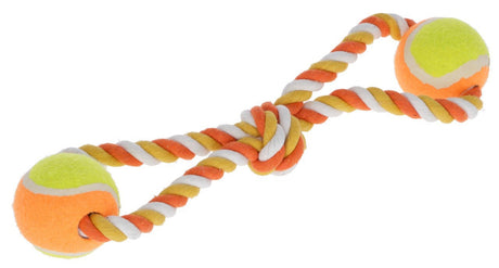 Produkty Kerbl zabawki do ciągnięcia piłki 34 cm pomarańczowe bawełniane