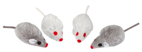Produkty mysz szara biała 5cm 4 sztuki