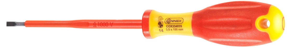 Produkty Connex wkrętak płaski 3 5x100 izolowany 1kv 1c