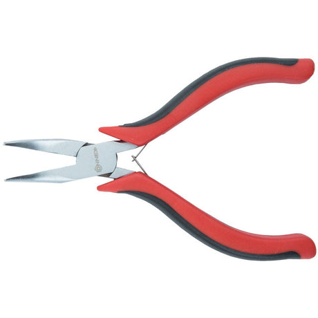 Produkty firmy Connex: szczypce igłowe, zakrzywione szczęki, 120 mm