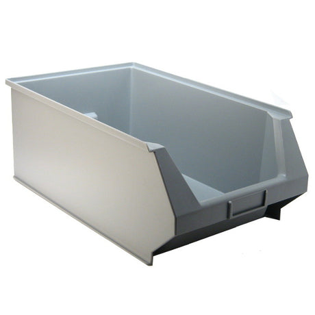 Plastikowe pudełko do układania w stosy Abi, szare, 485 x 310 x 180 mm