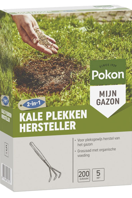 Pokon produkty Naprawa łysych plam z nasion traw 200gr