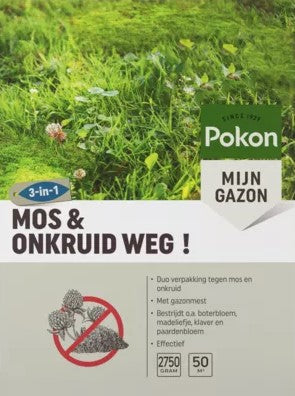 Produkty Pokon do usuwania mchów i chwastów 2 75kg na 50m2 1