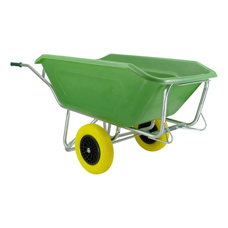 Taczka produktów Fort fs 350l, podstawa ocynkowana na zielono, koło 2 mm