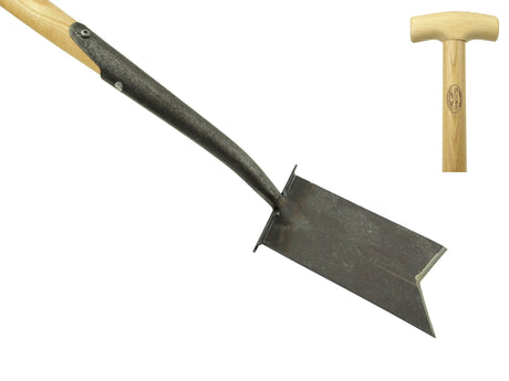 Łopata do sadzenia produktów białych ze schodkami, trzonek jesionowy 750mm odbiały