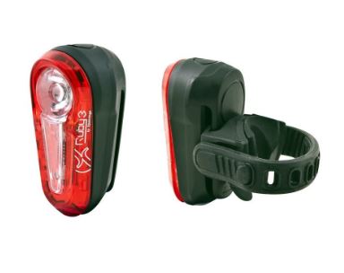 LED LED Baterie Incl Inc. Spanninga tylne światło Ruby3 XB