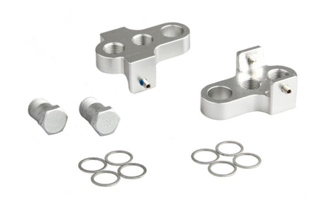 Turnerzy korby mirage z śrubą ze stali nierdzewnej aluminium T6 srebrne