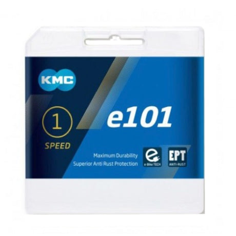 KMC E101 EPT Łańcuch rowerowy 112 Schakels - Srebrny