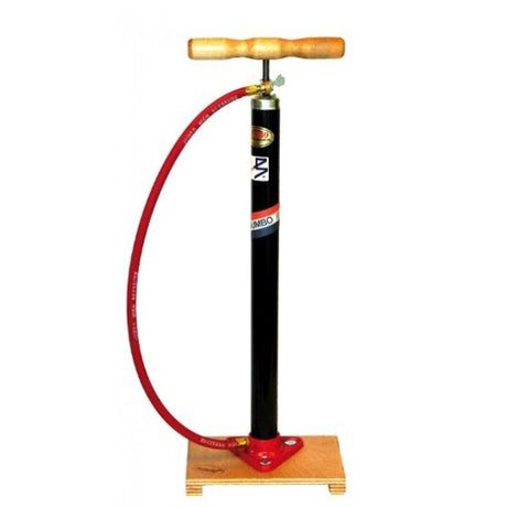 Pompa rowerowa na drewnianej desce z Dunlop Valiel