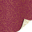 Kassaplan coated cadeaupapier dubbelzijdig 50cm 100m luxury dots purple