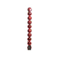 Decoris kerstballen kerst rood van kunststof dia 6 cm 10-delig