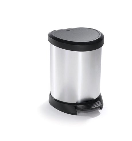 Kosz pedałowy Curver Decbin - 5l - metaliczny