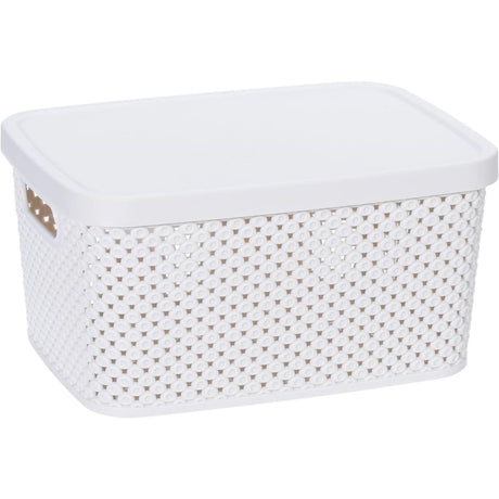 Rozwiązania do przechowywania Pudełko do przechowywania z pokrywką 3,5 litra 23x17x12cm plastik 4ass