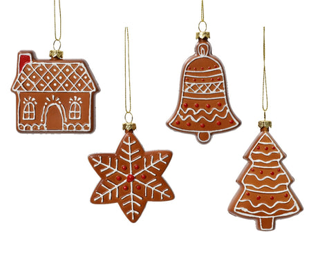 Decoris Świąteczna zawieszka plastikowa | dostępny w domku z piernika, dzwonku bożonarodzeniowym, choince lub gwiazdce | wys. 8,5cm