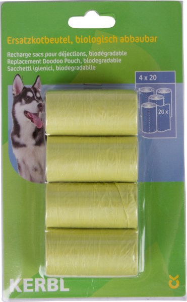 Produkty Worki na psie odchody zielone 4x20 biodegradowalne