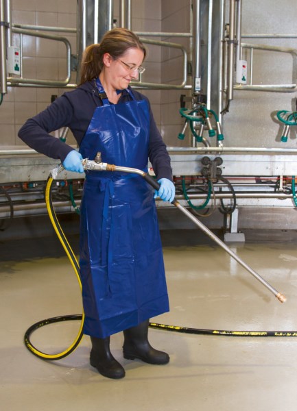 Produkty fartuch mleczny 80x120cm niebieski