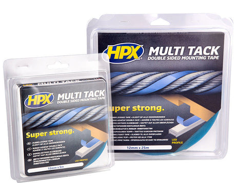 Hpx Products dwustronna taśma wieloprzylepna półprzezroczysta 12mm x 5m