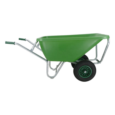 Produkty Fort Taczka fs 200l, podstawa ocynkowana na zielono, 2 koła pneumatyczne