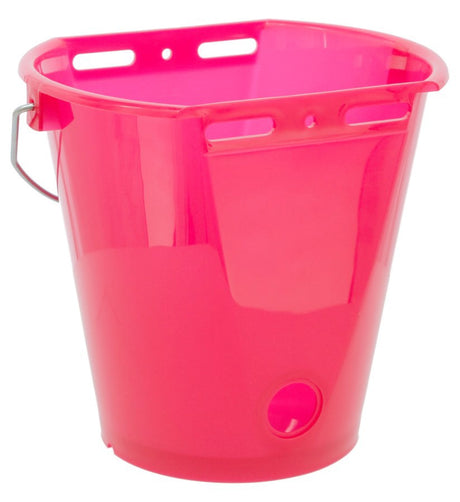Produkty Wiadro na cielę plastikowe spłaszczone, gołe, różowe, przezroczyste