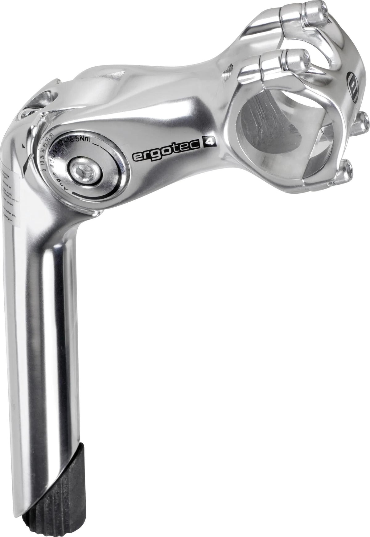 Ergotec łodyga ośmiornicy 2 łodyga ośmiornicy 2 rurka 90 180 mm srebrna