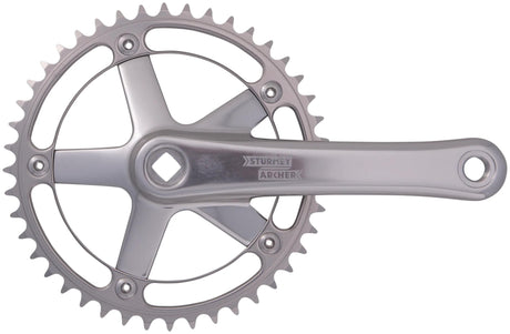 Mechanizm korbowy Sturmey Archer fct 62 64 pojedyncze zestawy korbowe 44 z. Srebro 170 mm