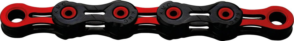 KMC DLC 10 116 Schakels - Red -Black - Łańcuch rowerowy