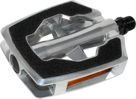 Zestaw pedału Marwi SP-890 Sandblock Czarny aluminiowy srebro