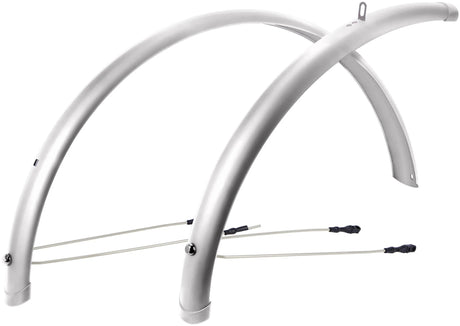 Contec zestaw błotników przeciwbryzgowych chroniący błotnik CT. 28 54mm srebrne błyszczące