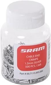 Zaślepki końcowe Sram do kabiny f.1,2mm. 500szt