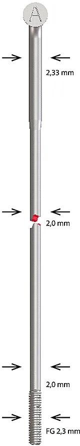 Szprychy Alpina szprychy ze stali nierdzewnej cieniowane 2,34x266 mm