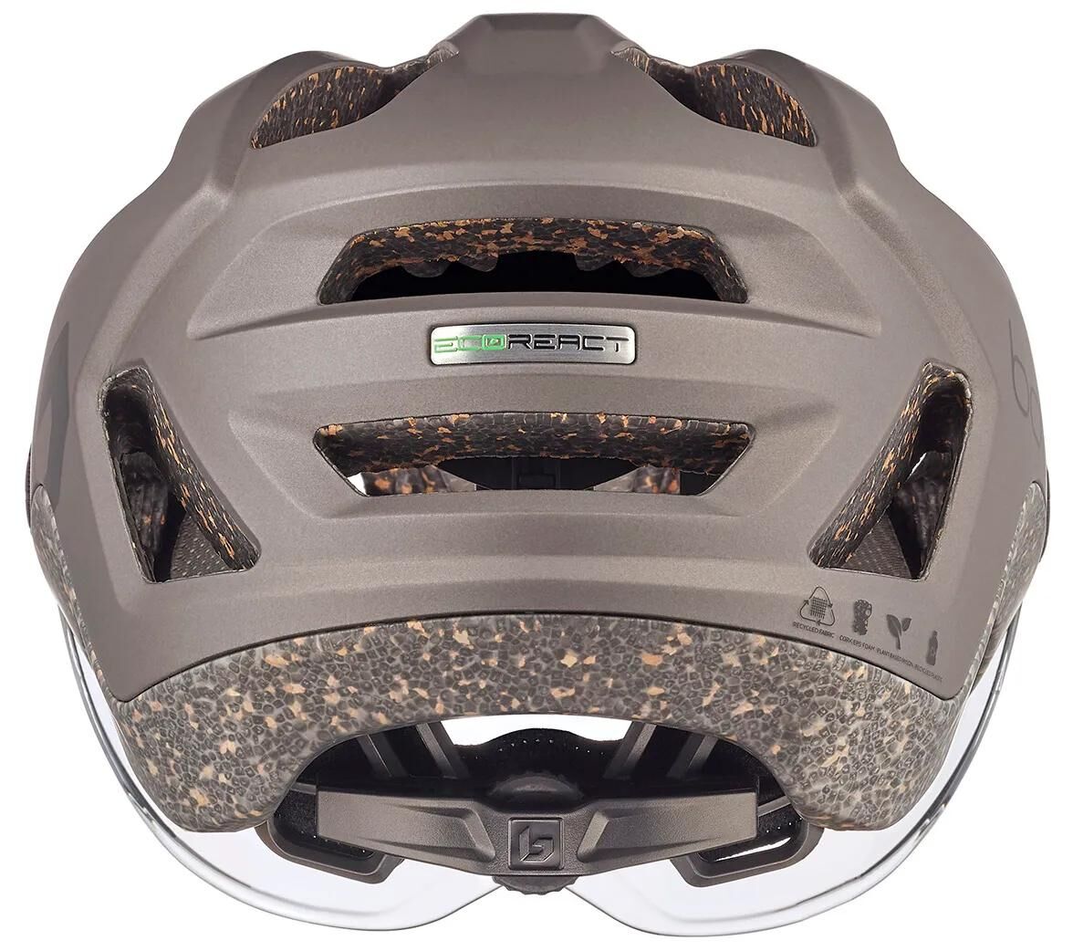 Kask Bollé Eco React z wizjerem Kask Eco React z wizjerem w rozmiarze L, ciemny brąz