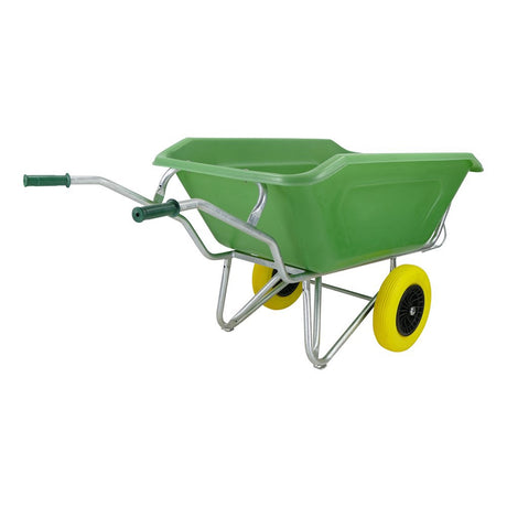 Taczka produktów Fort fs 350l, podstawa ocynkowana na zielono, koło 2 mm