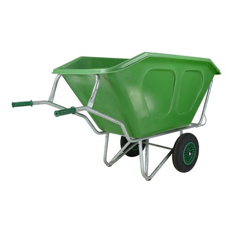 Produkty Fort Taczka fs 500l, podstawa ocynkowana na zielono, 2 koła pneumatyczne