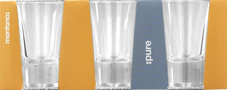 Kieliszek Montana Pure Shot, 3 sztuki, 40 ml