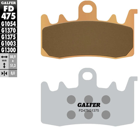Klocki hamulcowe Galfer fd475 spiekany klocek hamulcowy fd475 g1375