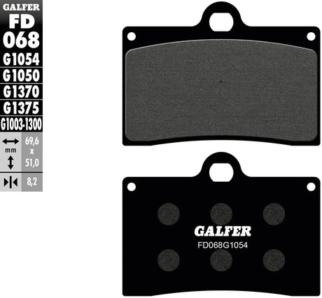 Klocki hamulcowe Galfer fd068 Klocki hamulcowe fd068 g1054 organiczne