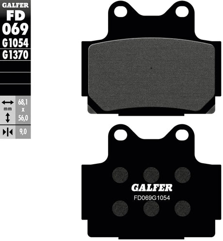 Klocki hamulcowe Galfer fd069 Klocki hamulcowe fd069 g1054 organiczne