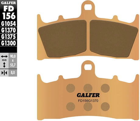Klocki hamulcowe Galfer fd156 Klocki hamulcowe fd156 g1370 ze spiekanego metalu