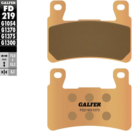 Klocki hamulcowe Galfer fd219 klocki hamulcowe fd219 g1370 sint. metalowa ulica