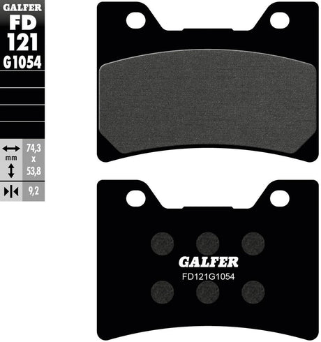 Klocki hamulcowe Galfer fd121 Klocki hamulcowe fd121 g1054 organiczne