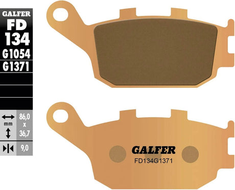 Klocki hamulcowe Galfer fd134 Klocki hamulcowe fd134 g1371 ze spiekanego metalu