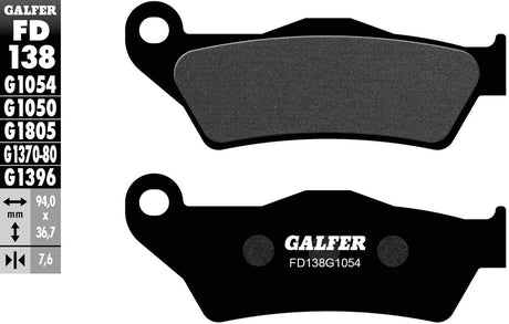 Klocki hamulcowe Galfer fd138 klocki hamulcowe fd138 g1054 organiczne