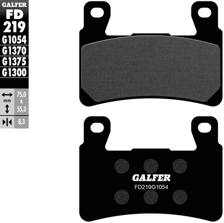 Klocki hamulcowe Galfer fd219 Klocki hamulcowe fd219 g1054 organiczne uliczne