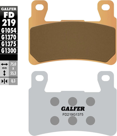 Klocki hamulcowe Galfer fd219 klocki hamulcowe fd219 g1375 sin. metalstr. sp.
