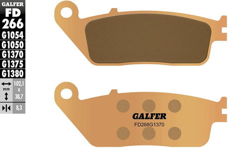 Klocki hamulcowe Galfer fd266 klocki hamulcowe fd266 g1370 sint. metalowa ulica