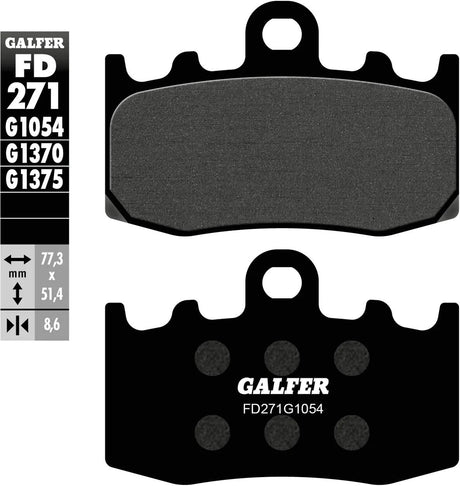 Klocki hamulcowe Galfer fd271 klocki hamulcowe fd271 g1054 organiczne uliczne