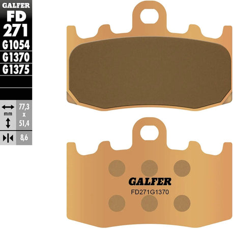 Klocki hamulcowe Galfer fd271 klocki hamulcowe fd271 g1370 sint. metalowa ulica