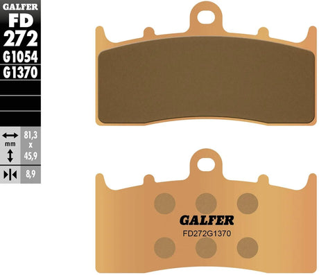 Klocki hamulcowe Galfer fd272 klocki hamulcowe fd272 g1370 sint. metalowa ulica