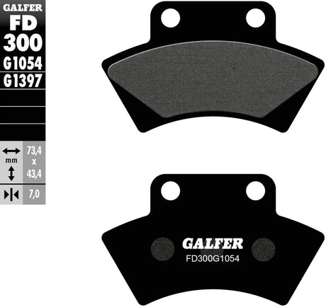 Klocki hamulcowe Galfer FD300 Klocki hamulcowe FD300 G1054 w standardzie organicznym