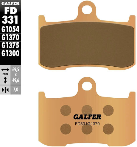 Klocki hamulcowe Galfer fd331 klocek hamulcowy fd331 g1370 sint.metal street